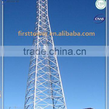 telecommunication microwave gsm antenna steel monopole tower