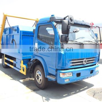 5 m3 skip loader garbage truck, 5 ton hydraulic swinging garbage truck, hydraulic lifter container garbage truck