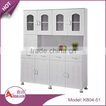 OEM home furniture 4 doors and 4 drawers modern storage cheap white MDF mobile wooden cabinet