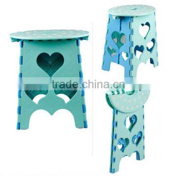 39cm height oval shape plastic folding stool step stool