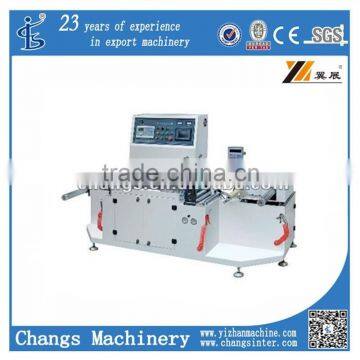 High speed PET sleeve rewinding and inspection machine