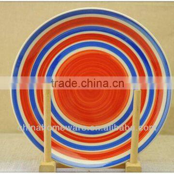 fashionable design colourful ceramic plate