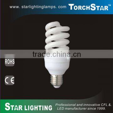 9MM tube 20w 23w full spiral energy saving compact fluorescent light