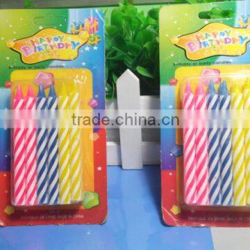 Multi-Colored Spiral Birthday Candle/Eco-Friendly Candle For Birthday Use/Spiral Candle