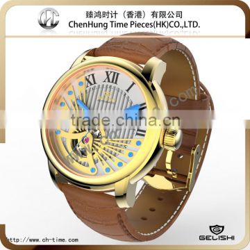 Tourbillon automatic mechanical men elegant watch wholesale factory