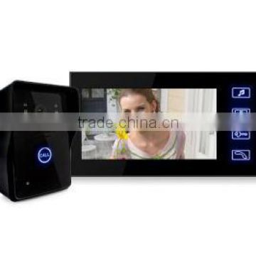 7-inch Automatic Picture and Video Recording Function Digital Touch Screen Video Doorphone PY-806MJREC11