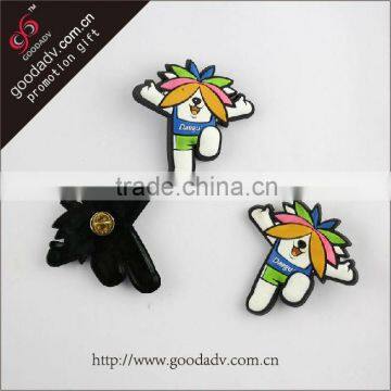 promotion promotional gift cheap 3d logo pvc cartoon badge / rubber badge