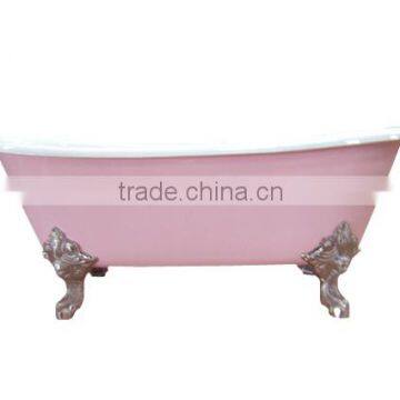 enameled cast iron free standing bathroom soaking bath