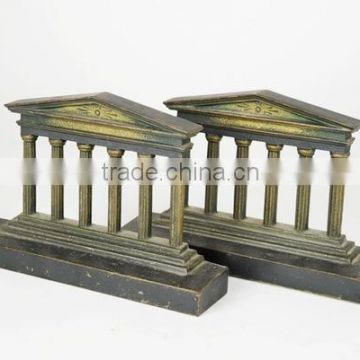 Bookend, Cast Iron Bookends, GreeK Temple Columns Bookends