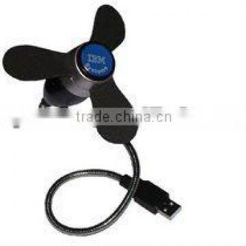 usb mini fan with led logo