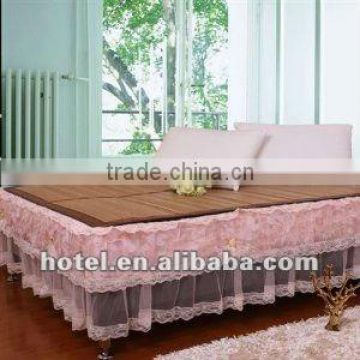 exquisite designed bed skirt for star hotel