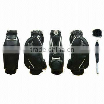 Unique Top Quality PU Leather Golf Bag