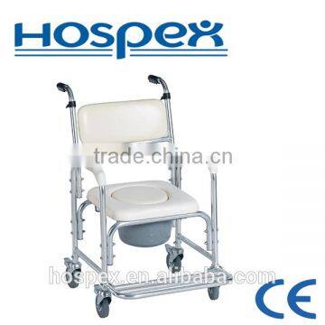 Height adjustable Stainless Steel commode chair