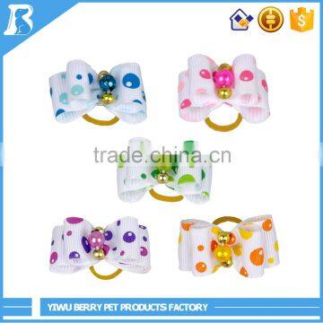 China Supplier Lovely New Design Dog Hair Bow Clip Cute Baby Hair Bows