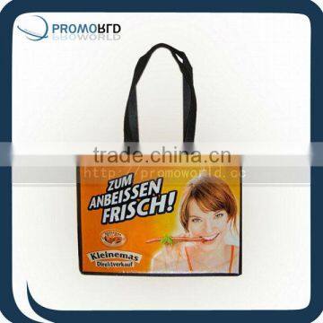 BSCI food woven shopping bag with nylon handle shopper bag