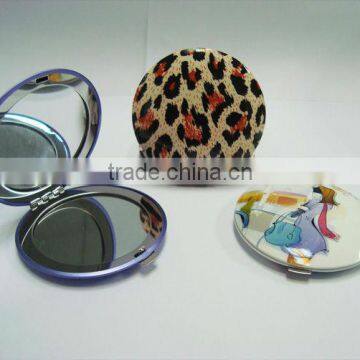 Fashion sexy Round Metal stand table mirror for round portable makeup mirror