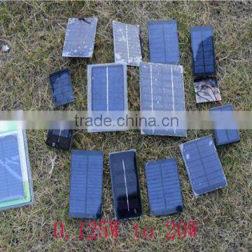 0.1-10W mini epoxy resin encapsulated solar modules for toys and science kids