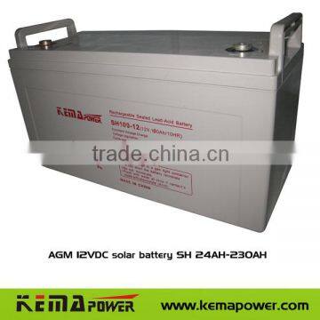 AGM 12VDC solar battery