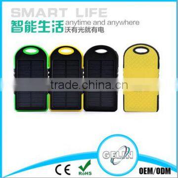Waterproof Solar Power Bank 5000mah Mobile Power Bank 5000mah for Mobile Phone