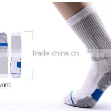 custom digital sublimation print white basketball socks