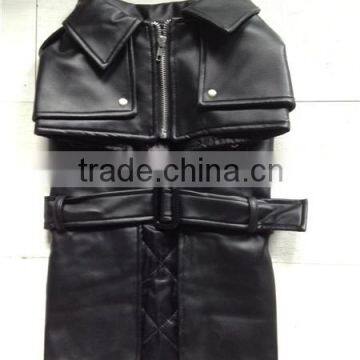 The most newest handsome pet leather coat/ dog leather jacket