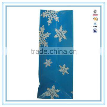 Handbags Wholesale China Blue Snowflake Printing Unique Paper Bag photo-4
