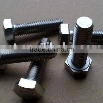 Hex Bolt Nut Fasteners DIN933 DIN931 Low Carbon Steel 6.8 8.8