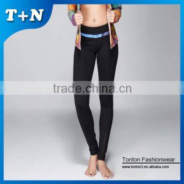 Black Custom Women Sex Yoga Wear Sports Yoga Leggings