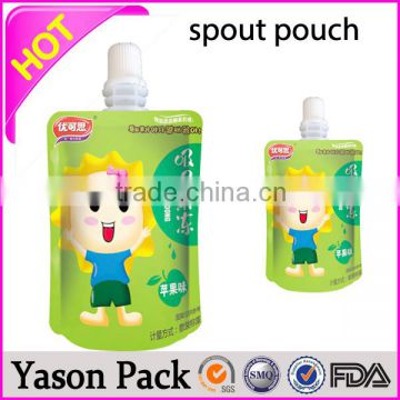 Yason stand up detergent spout bag stand up drinking water spout pouches stand up corner spout pouch