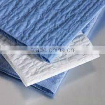 Creped woodpulp Nonwoven fabric