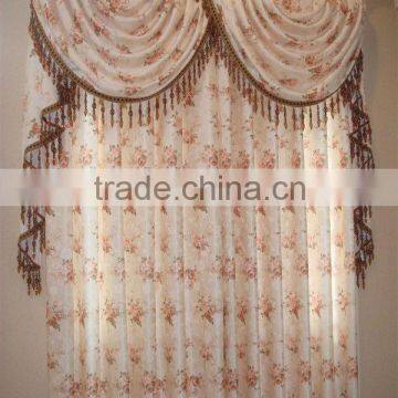 2014 china wholesale ready made curtain,reeded curtain rod