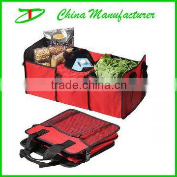 2014 hot sale red color car trunk organizer