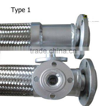 Jacketed assembly corrugated/stainless steel metal hose