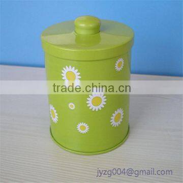 wholesae safe medicine round shaped tin box for storage