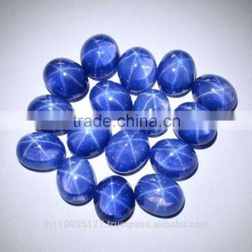 100.70 Ct 11x9 mm Blue Star Sapphire 6 Rays Lab Created Stone