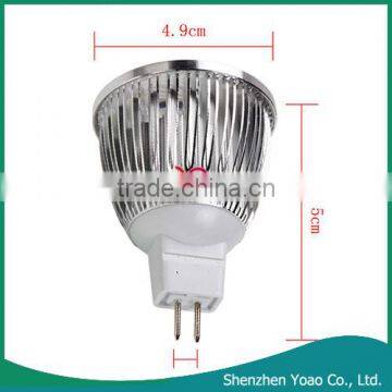 GU5.3 MR16 5x1W 12V 500LM 6000k White Light LED Sport Light photo-4