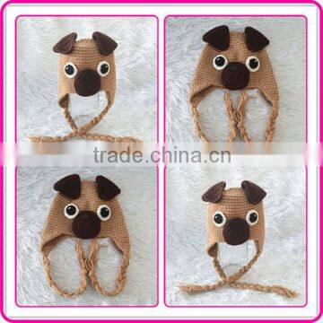 wholesale cute animal design winter boys knit hats