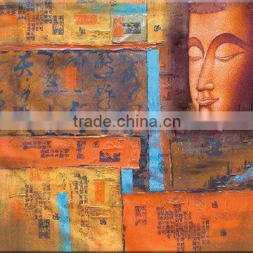 fx-0055 (buddha oil painting,abstract oil painting,modern art oil painting)