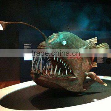 Museum Exihibits Snakehead Terror Fiberglass Fish sculpture