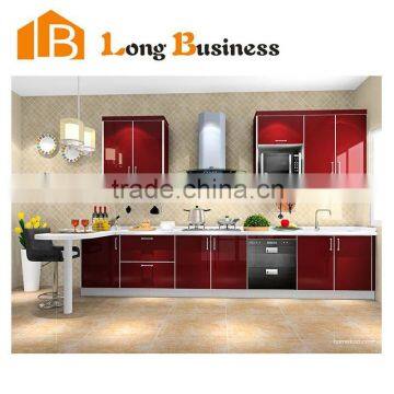 LB-JL1015 Modular Wooden Kitchen Cabinet with Granite Countertops