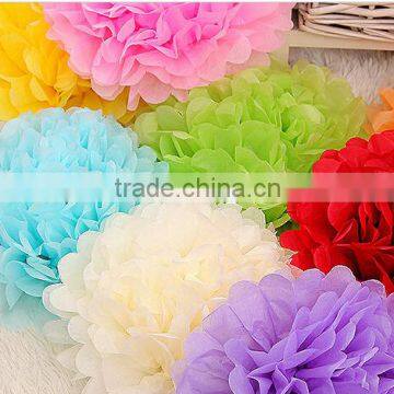 Wedding Decoration Paper Flower Pom Poms China Birthday Party Items photo-6