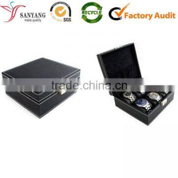 Cheap leather 6 watches gift packaging box custom