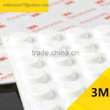 14.5*5mm Cylinder Self Adhesive Transparent Anti Slip Bumpers Silicone Rubber Feet Pads High Sticky Shock Absorber photo-2