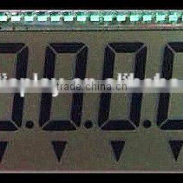 low power one line 7segment lcd display see through