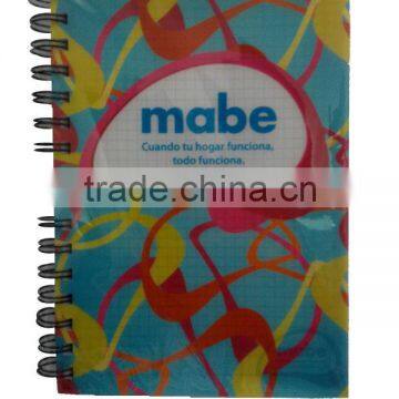 Sell popular spiral notebook with PP cover,Wenzhou,2014 notebook