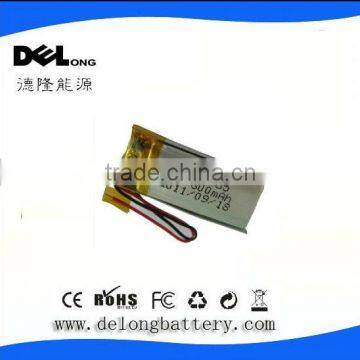 701535 300mAh 3.7v Lipo battery for recording pen