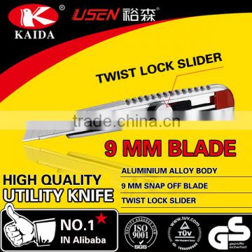 Aluminium Alloy 9mm cheap cutter knife