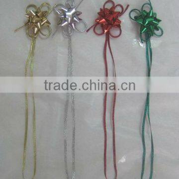 Hot Sale Metallic Elastic Stretch Loop Star Bow