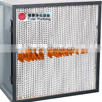 High efficiency panel filter with clapboard