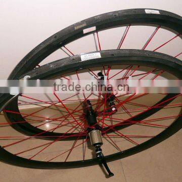 super light bike carbon rim & carbon 700c tubulal wheel & high quality Carbon wheelset